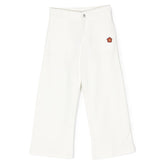 Logo Embroidered Cotton Pants
